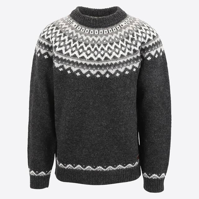 Skjaldbreiður Icelandic pattern wool sweater